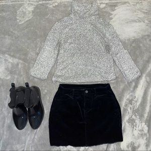 Forever 21 Black Jean Skirt